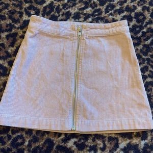Pink full zip skirt